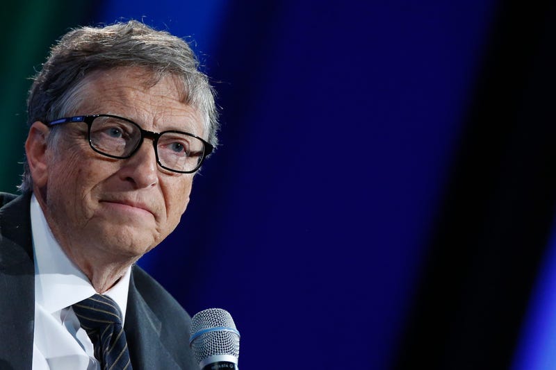 bill gates holding microphone
