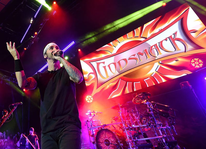 Frontman Sully Erna of Godsmack performs at The Pearl concert theater at Palms Casino Resort on November 14, 2015 in Las Vegas, Nevada