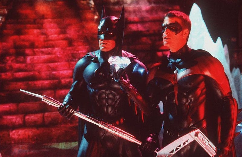 George Clooney (L) and Chris O'Donnell (R) in 1997's 'Batman and Robin'