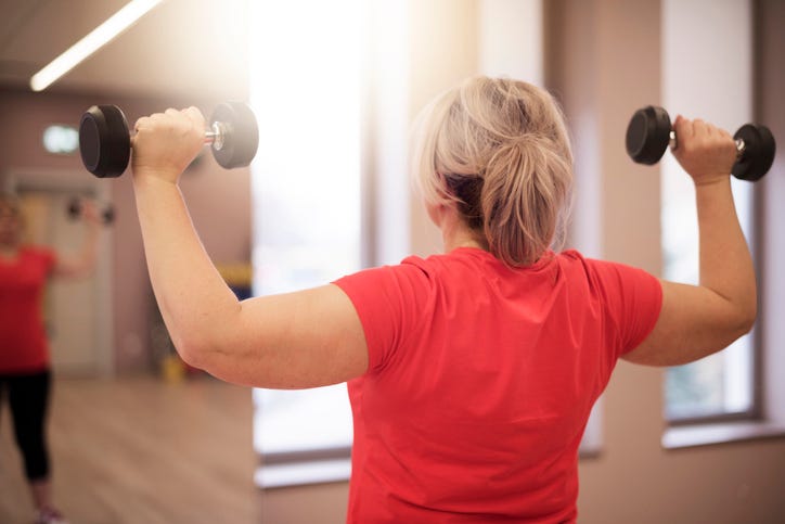 Woman working out