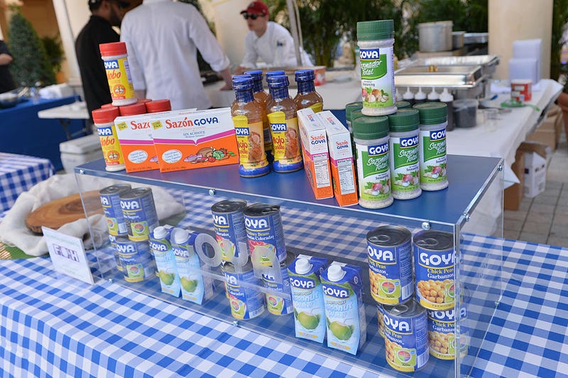 Goya Foods on display