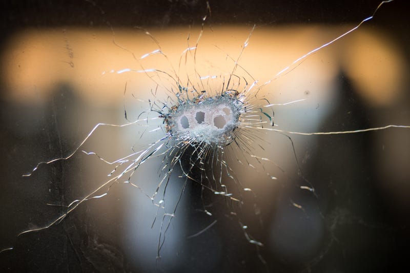 One man was injured after a spray of bullets struck his vehicle window in a suspected freeway shooting on I-75 in Oakland County Friday night.