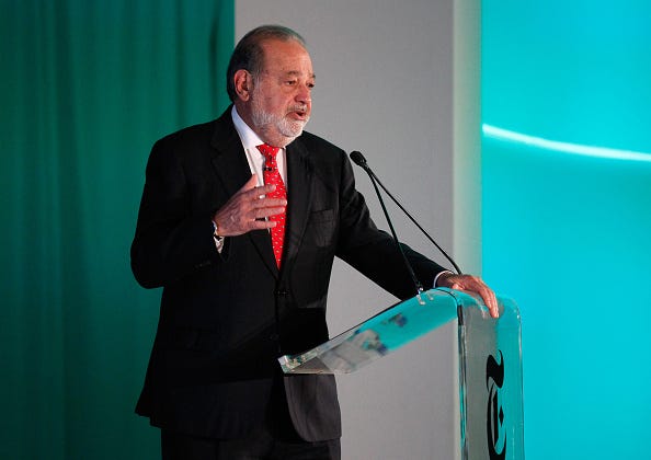 Carlos Slim Helu, Chairman of Grupo Carso, speaks onstage at The New York Times New Work Summit on February 29, 2016 in Half Moon Bay, California.