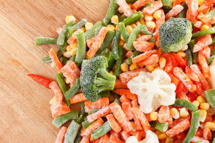 frozen vegetables