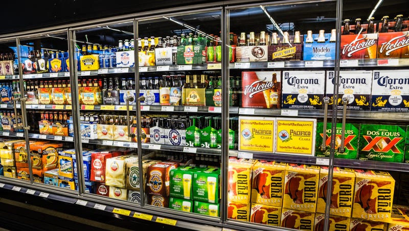 beer at the grocery store