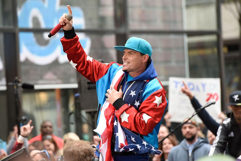 Vanilla Ice performs live on stage for NBC's "Today" at Rockefeller Plaza on April 29, 2016 in New York City