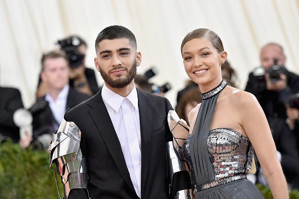 Zayn and Gigi stun at the Costume Institute Gala.