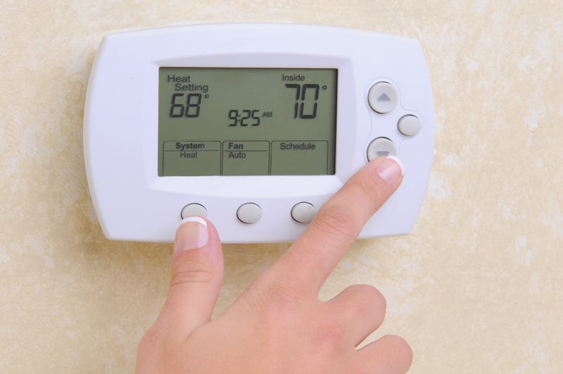 Thermostat stock image.