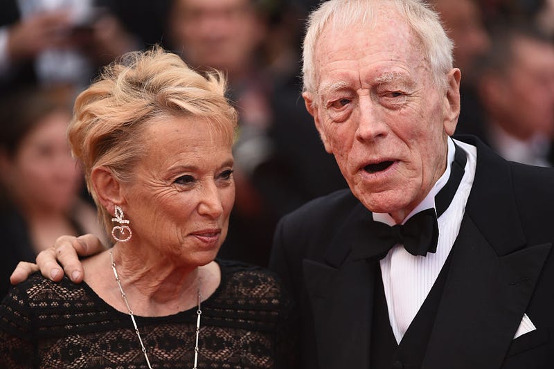 max von sydow and wife catherine brelet von sydow at 69th Annual Cannes Film Festival