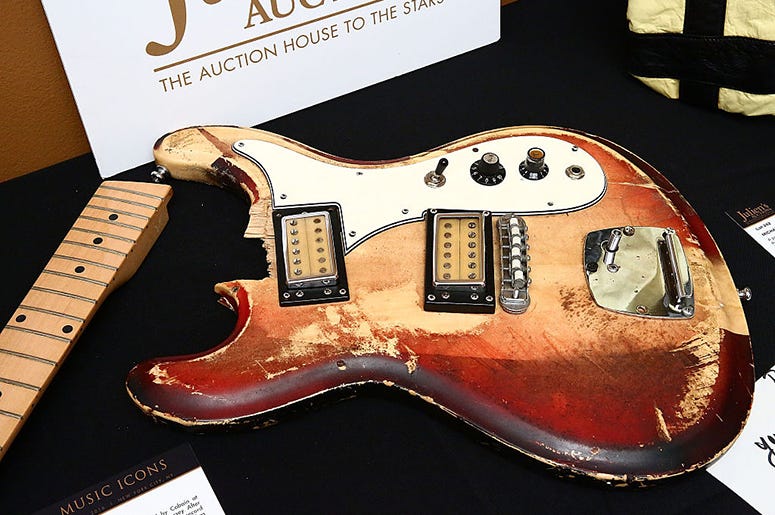 Kurt Cobain's Univox electric guitar