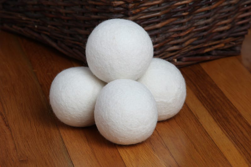 A stack of dryer balls