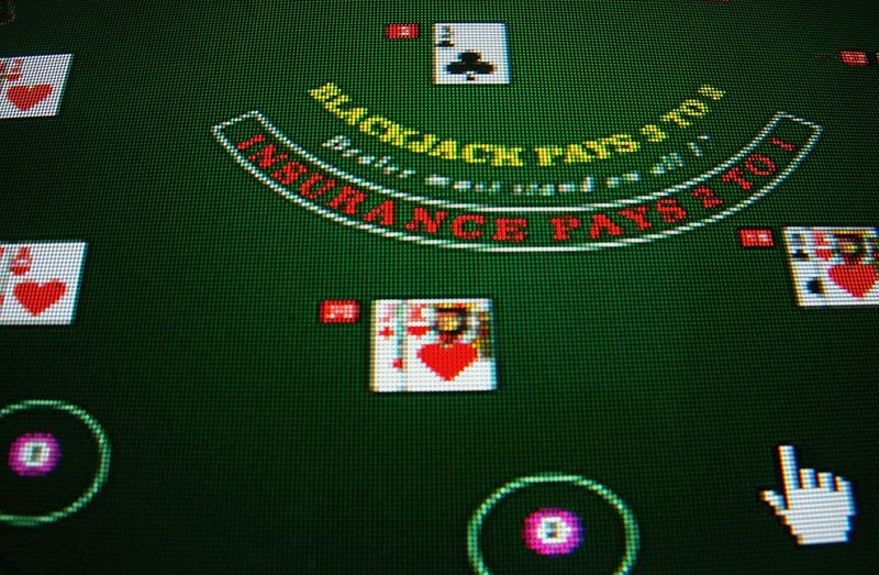 Online gambling screen