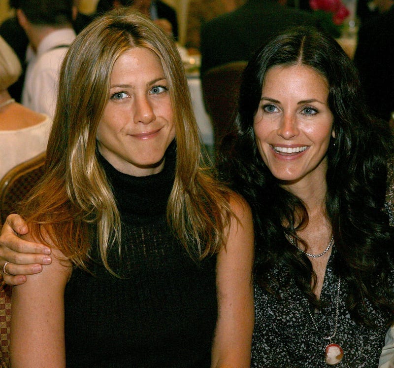 jennifer aniston and courteney cox at 2006 luncheon