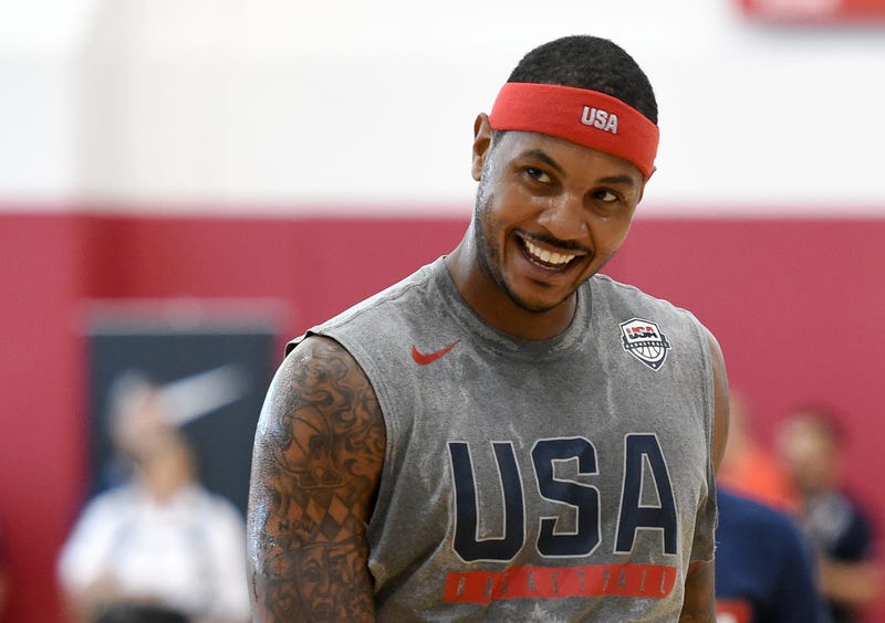Carmelo Anthony has played in the Olmypics four times with Team USA.