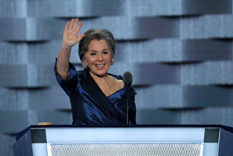 Barbara Boxer (D-CA) delivers remarks on the second day of the Democratic National Convention at the Wells Fargo Center, July 26, 2016 in Philadelphia, Pennsylvania.