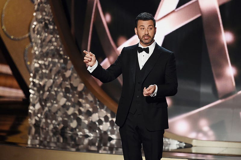 Jimmy Kimmel hosting the Emmys in 2016