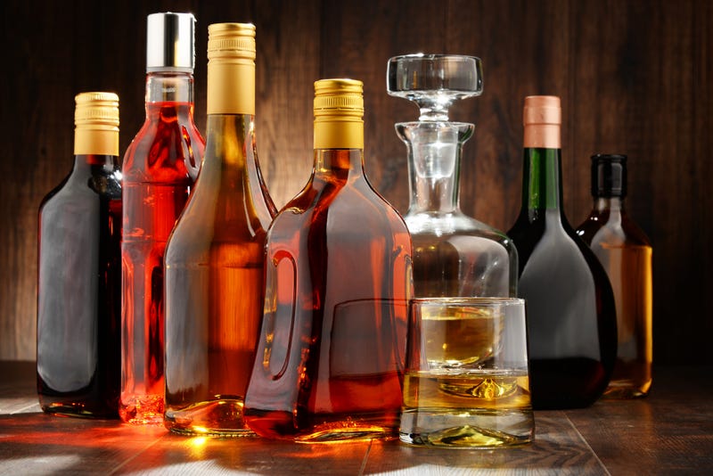 Whiskey, tequila and other liquors