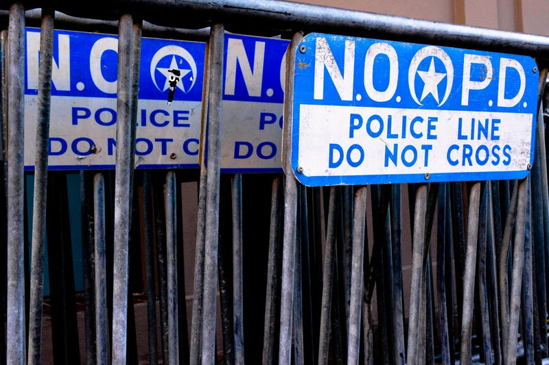 New Orleans Police barricades
