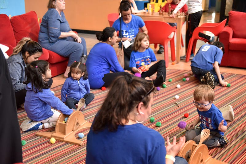 Autism Speaks Light it Up Blue Autism Awareness Celebration at Chicago Children's Museum on April 8, 2017 in Chicago, Illinois. (Photo by Daniel Boczarski/Getty Images for Autism Speaks)