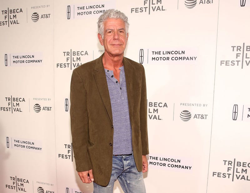 Anthony Bourdain attends "WASTED! The Story of Food Waste" Premiere during 2017 Tribeca Film Festival at BMCC Tribeca PAC on April 22, 2017 in New York City