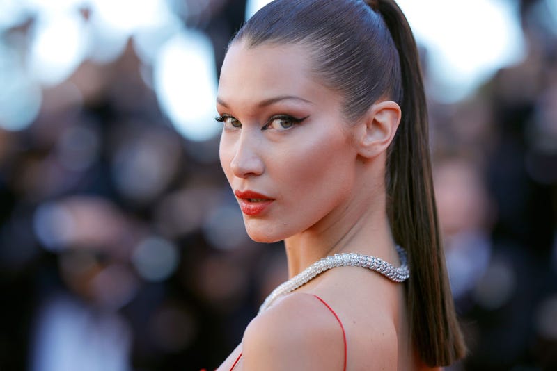 Bella Hadid attends the "Okja" screening during the 70th annual Cannes Film Festival at Palais des Festivals on May 19, 2017 in Cannes, France