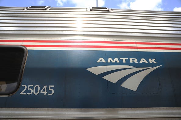 Amtrak train.