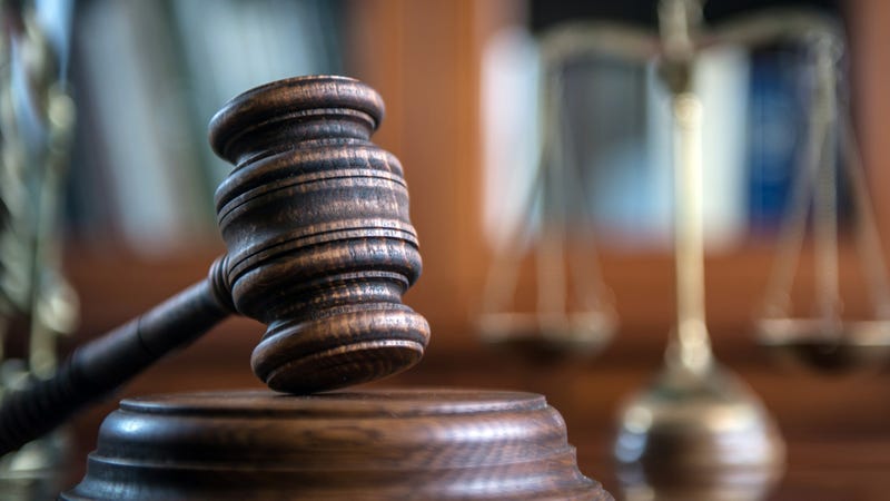 A courtroom gavel.