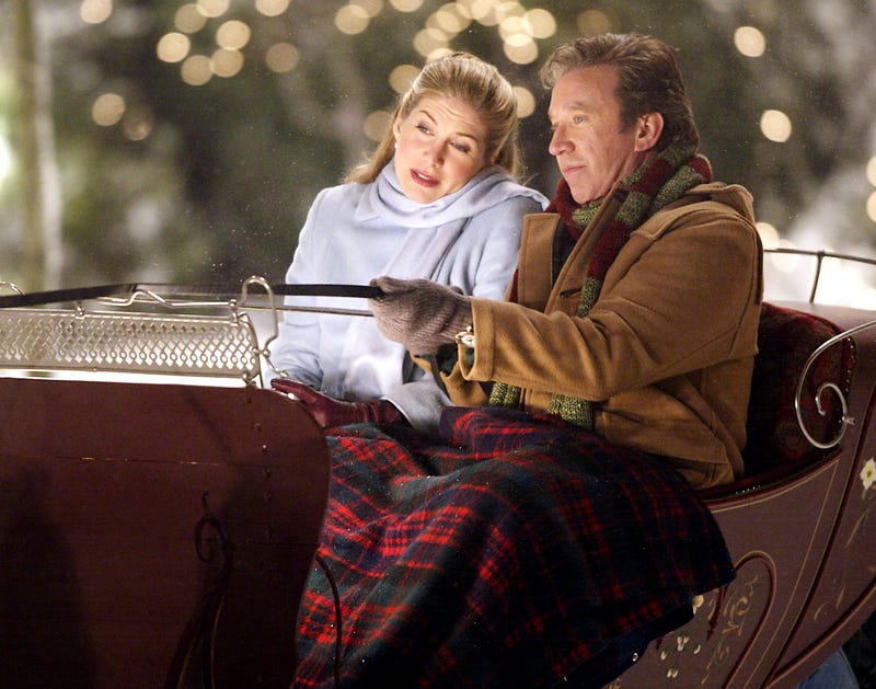 Tim Allen on the set of "The Santa Clause"