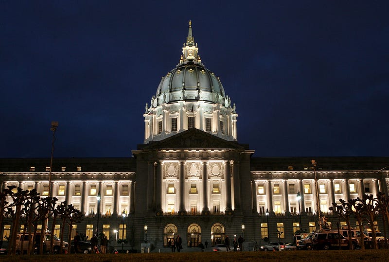 A view of San Francisco City Hall February 1, 2007 in San Francisco.