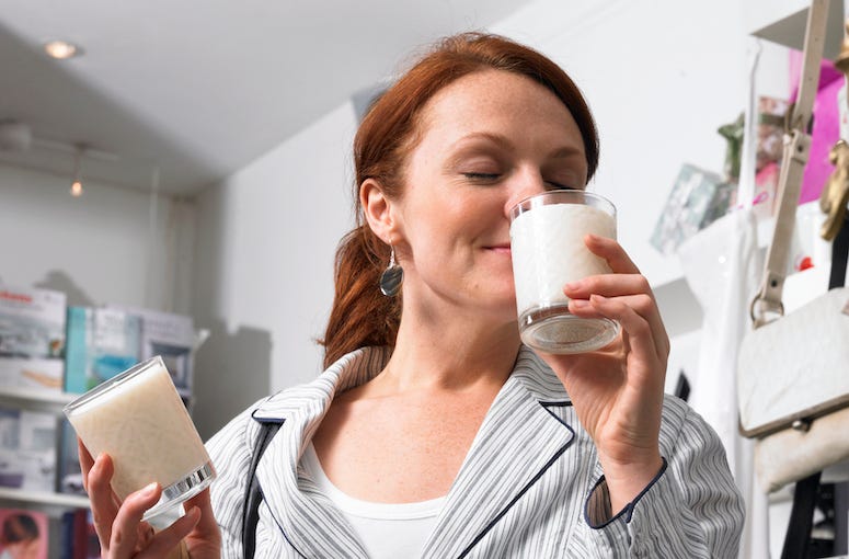 Woman, Smelling Candle
