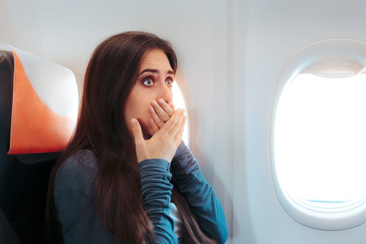 Sick on a plane