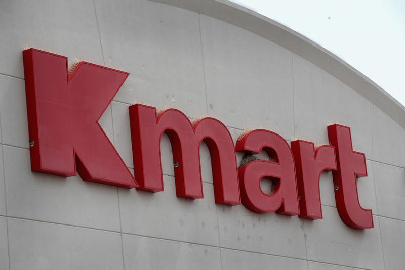 A sign hangs above a Kmart store on August 24, 2017 in Elmhurst, Illinois.