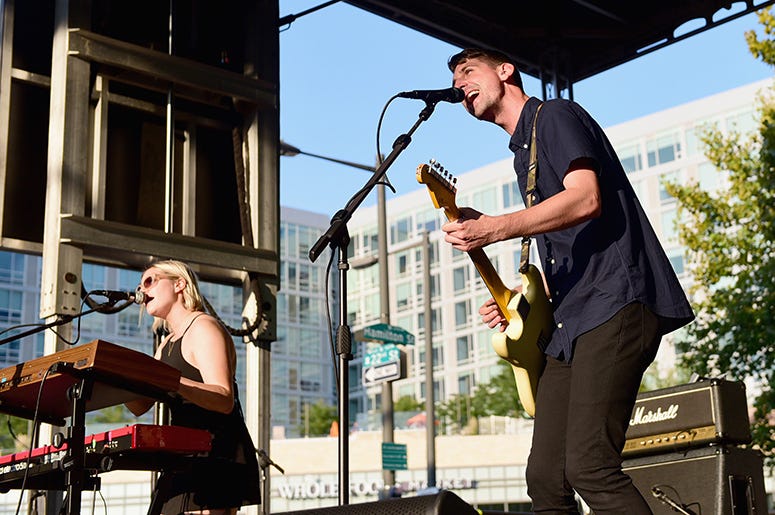 Brianna Collins and Ben Walsh of TIGERS JAW