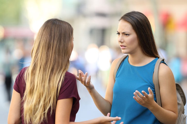 Annoyed friend