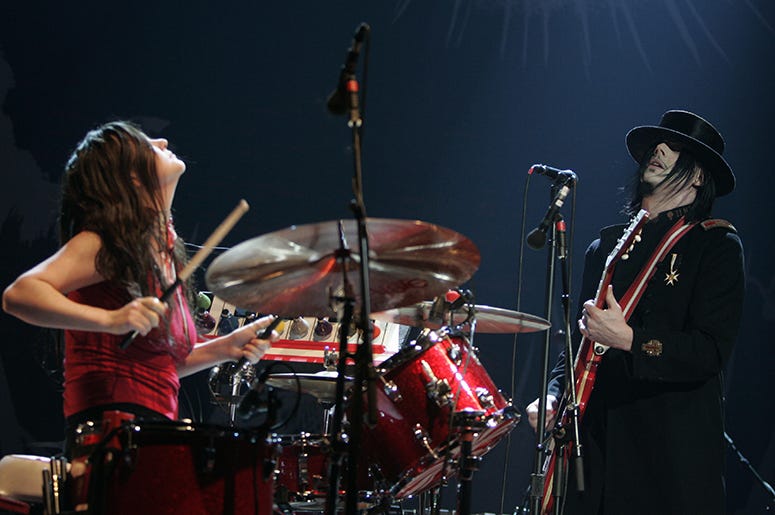 Meg White and Jack White of The White Stripes