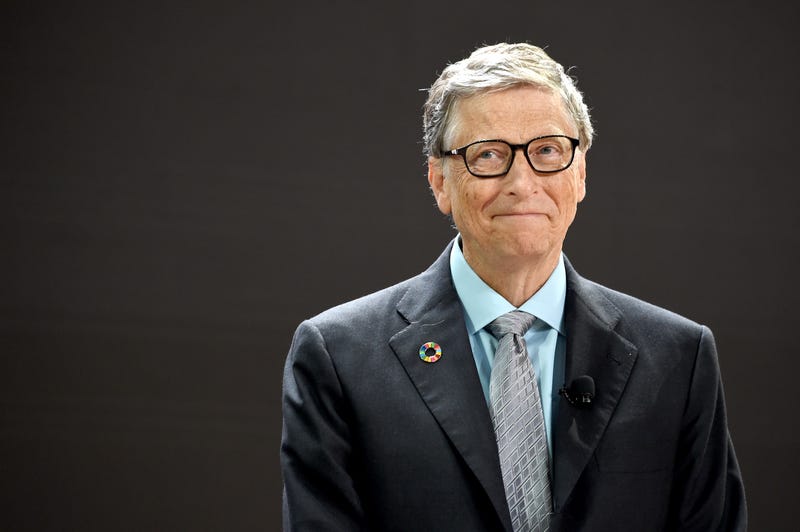 bill gates with giddy smile