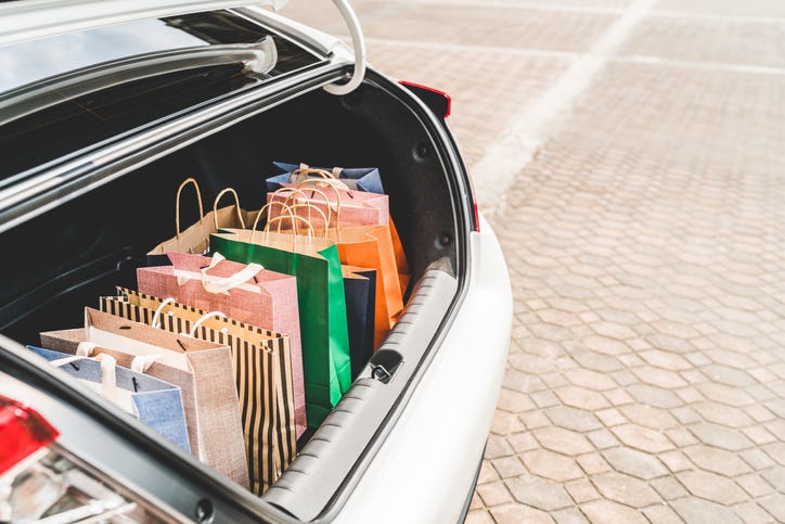 trunk full of bags