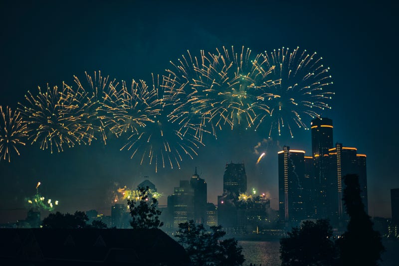 Detroit fireworks