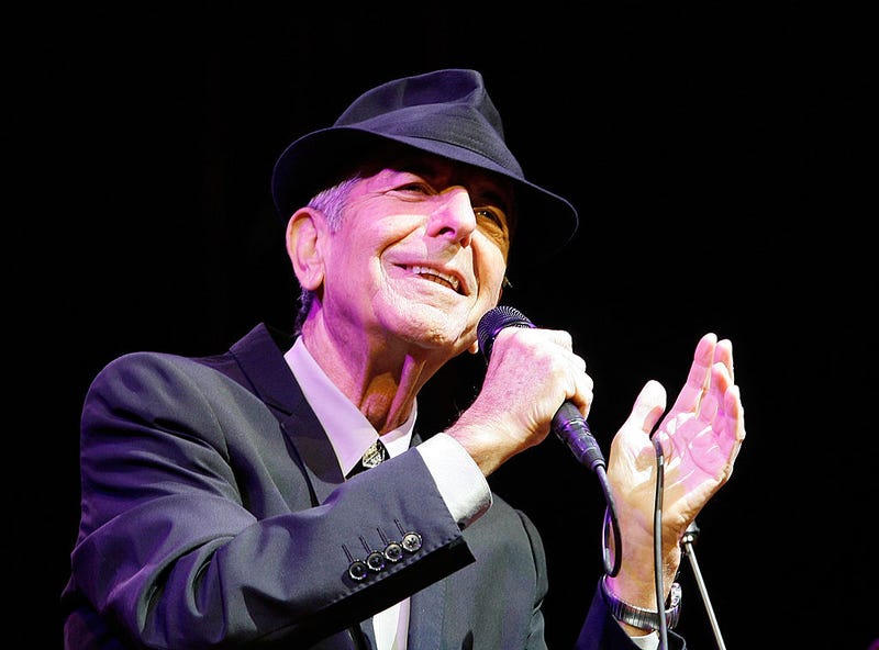 Musician Leonard Cohen performs during day one of the Coachella Valley Music & Arts Festival 2009 held at the Empire Polo Club on April 17, 2009 in Indio, California.