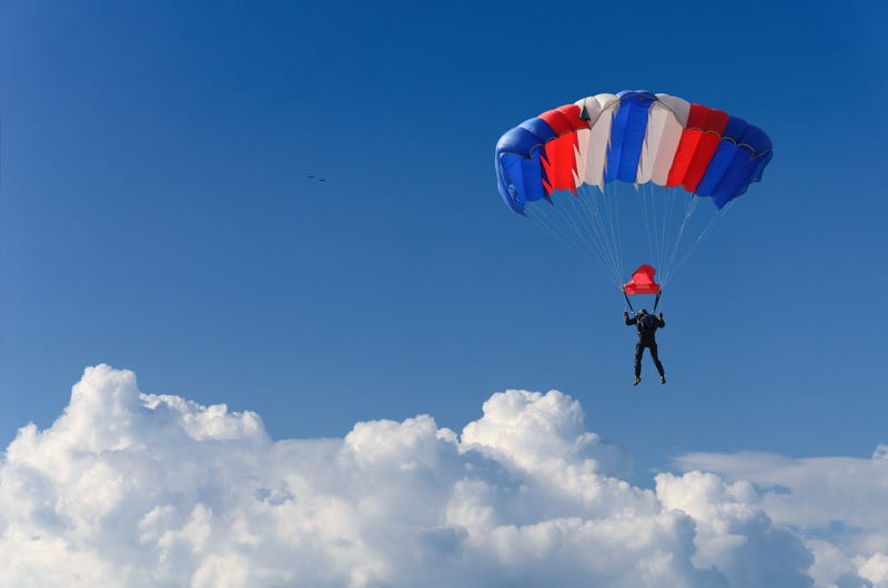 Skydive stock image