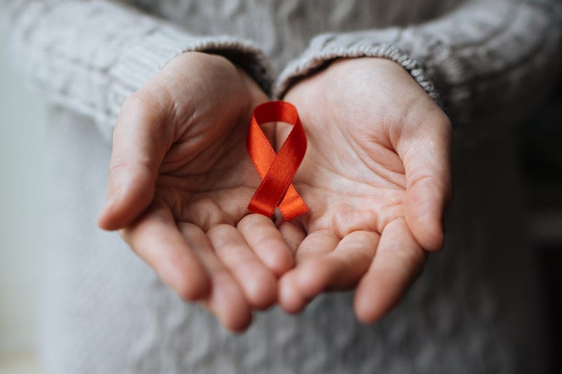 A ribbon for World AIDS Day