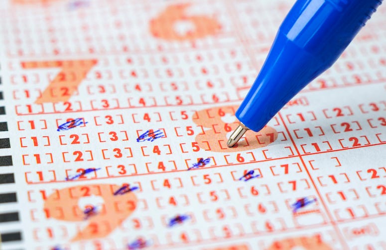 Lottery, Ticket, Filled Out