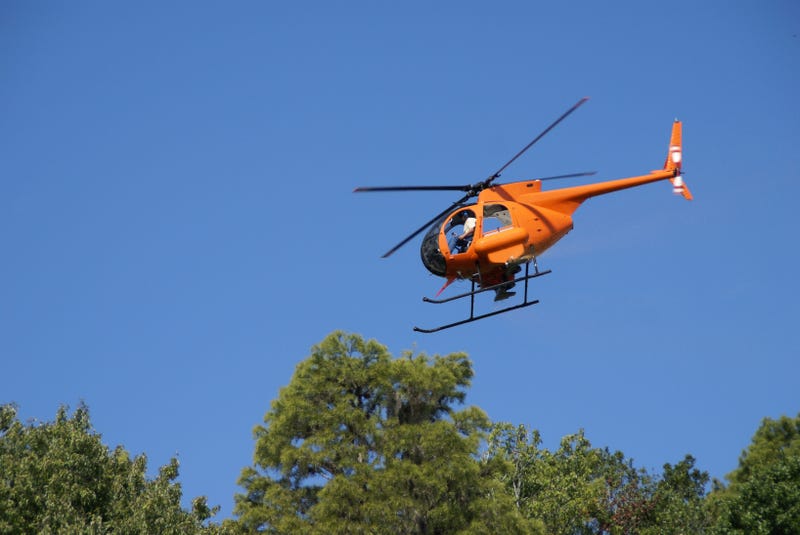 Helicopter spraying