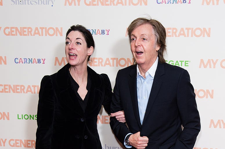 Mary McCartney and Paul McCartney