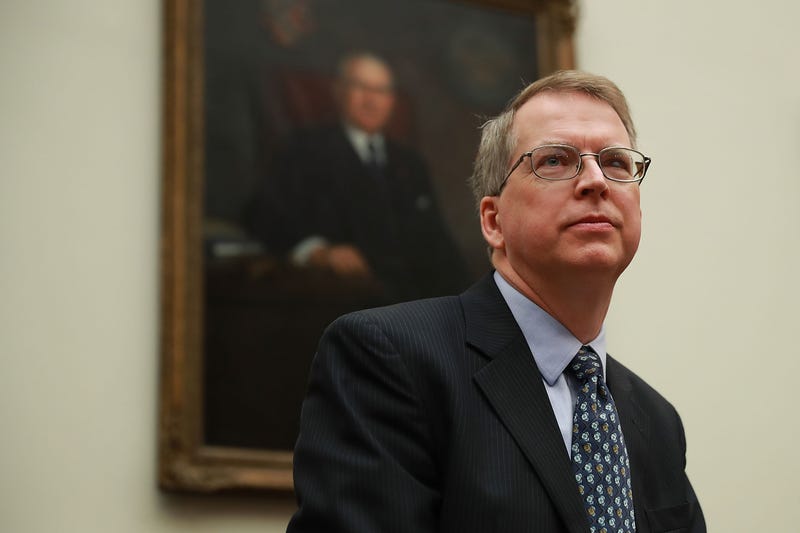 APRIL 12: Pentagon Comptroller David Norquist prepares to testify before the House Armed Services Committee in the Rayburn House Office Building on Capitol Hill April 12, 2018 in Washington, DC. Norquist joined the Trump administration's top war-fighters, U.S. Defense Secretary James Mattis and Chairman of the Joint Chiefs of Staff Gen. Joseph Dunford, in testifying about their FY2019 defense budget request. (Photo by Chip Somodevilla/Getty Images)