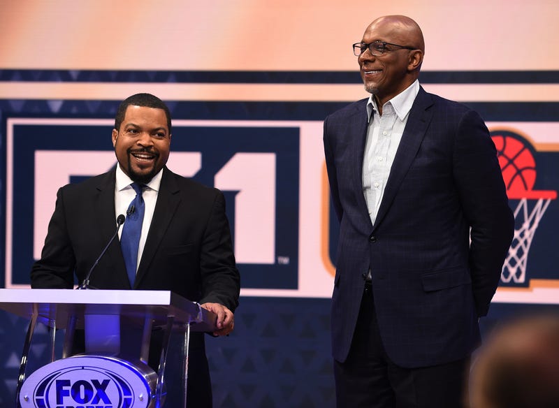BIG3 leaders Ice Cube and Clyde Drexler.