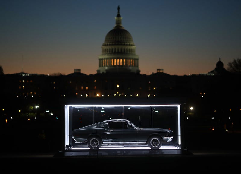 The car on display in on the National Mall in DC in 2018