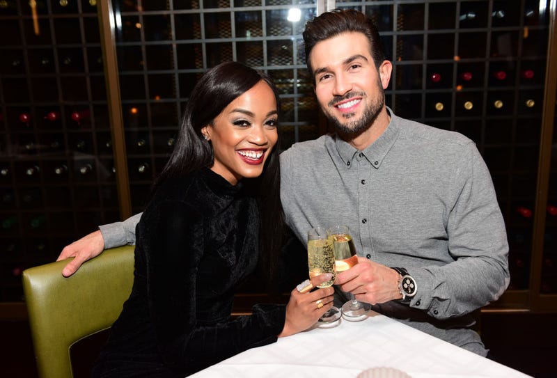 The Bachelorette's Rachel Lindsay celebrates Birthday with fiance Bryan Abasolo at SugarHouse Casino on April 21, 2018 in Philadelphia, Pennsylvania