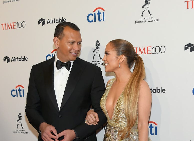 Jennifer Lopez y Alex Rodriguez