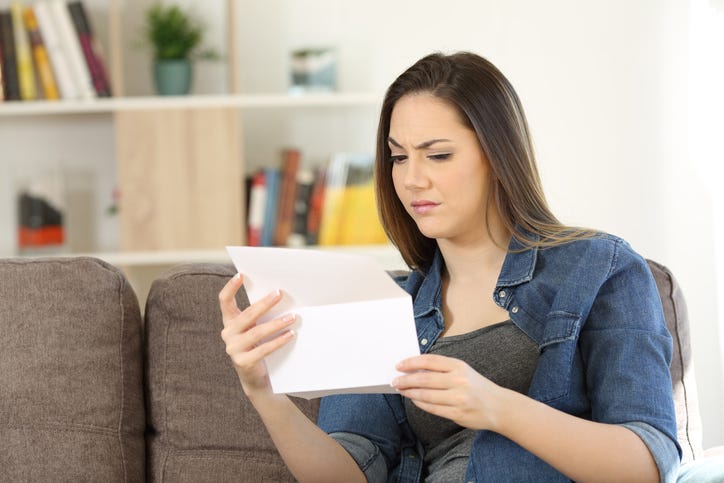 scam in the mail